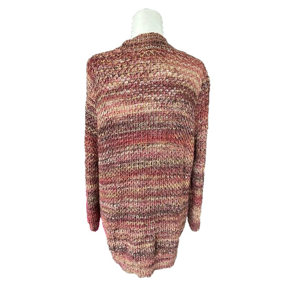 Chico’s Marled Yarn Knit Open Front Cardigan Sweater Size 3 Large Multicolored - Picture 9 of 9